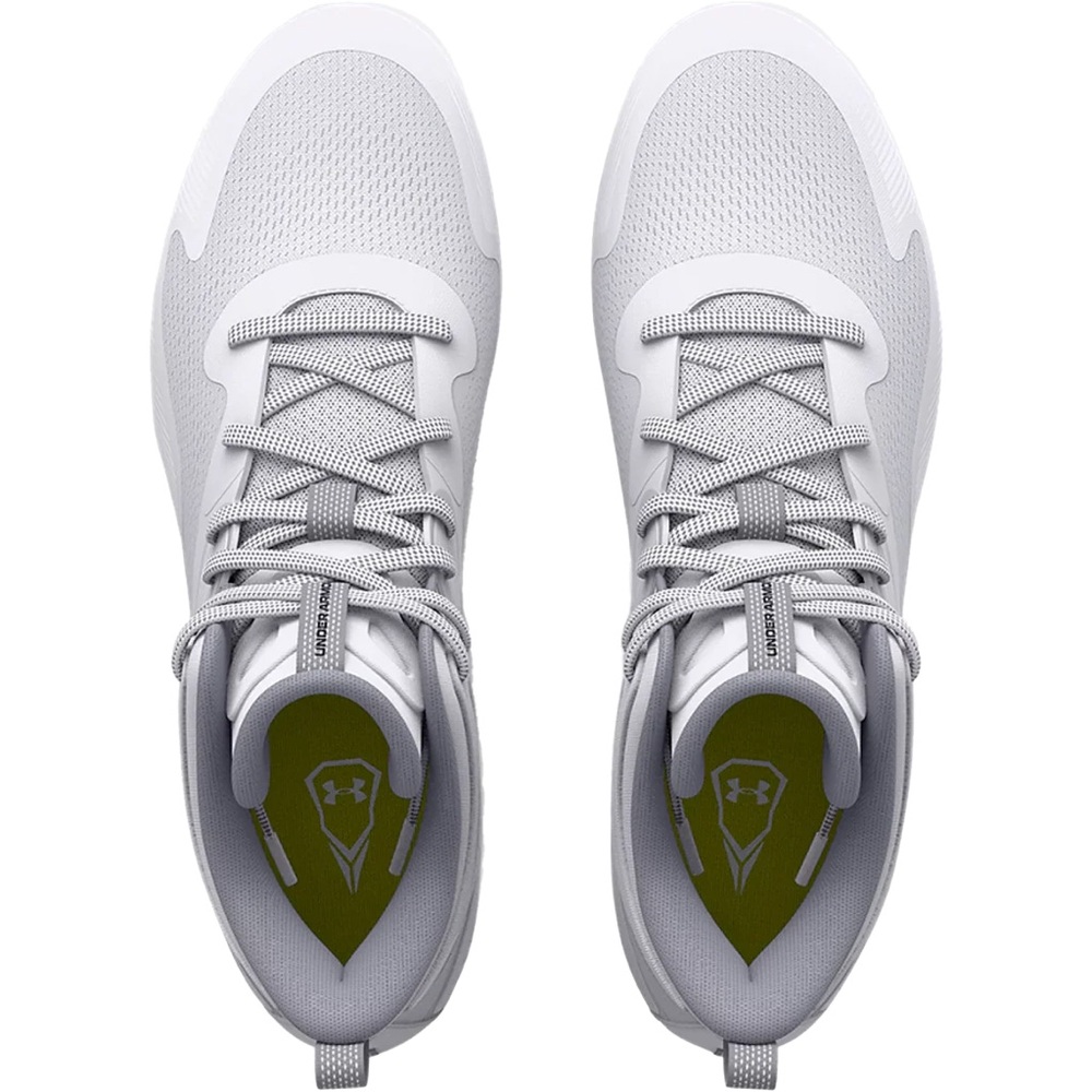 Under Armour Command MC Mid White Lacrosse Cleats Mens Size 13